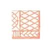 Caspari Paper Luncheon Napkins|Bamboo Screen Coral Paper Linen Luncheon Napkins - 15 Per Package