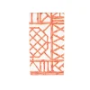 Caspari Paper Guest Towels|Bamboo Screen Coral Paper Linen Guest Towel Napkins - 12 Per Package