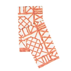 Caspari Paper Guest Towels|Bamboo Screen Coral Paper Linen Guest Towel Napkins - 12 Per Package