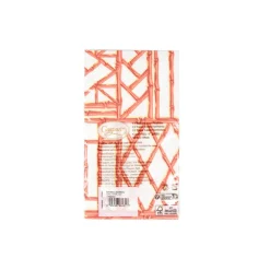 Caspari Paper Guest Towels|Bamboo Screen Coral Paper Linen Guest Towel Napkins - 12 Per Package