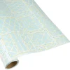 Caspari Baby Shower|Wrapping Paper|Bamboo Screen in Robin's Egg Gift Wrap - 1 Continuous Roll of Wrapping Paper
