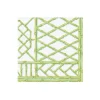 Caspari Boxed Cocktail Napkins|Bamboo Screen Moss Green Paper Linen Boxed Cocktail Napkins - 30 Per Package