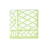 Caspari Paper Luncheon Napkins|Bamboo Screen Moss Green Paper Linen Luncheon Napkins - 15 Per Package
