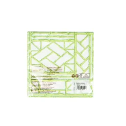 Caspari Paper Luncheon Napkins|Bamboo Screen Moss Green Paper Linen Luncheon Napkins - 15 Per Package