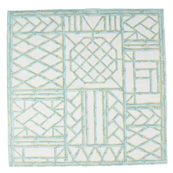 Caspari Paper Dinner Napkins|Goldie|Bamboo Screen Robin's Egg Paper Linen Dinner Napkins - 12 Per Package