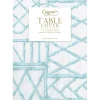 Caspari Table Linens|Liberty|Bamboo Screen Robin's Egg Paper Linen Table Covers - 1 Each