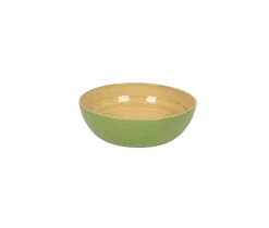 Albert L Punkt Kitchen Essentials|Serving Platters & Bowls|Bamboo Small Salad Bowl in Pastel Green - 1 each