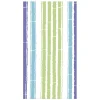 Caspari Paper Guest Towels|Bamboo Stripe Guest Towel Napkins in Blue & Green - 15 Per Package