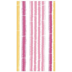Caspari Paper Guest Towels|Bamboo Stripe Guest Towel Napkins in Fuchsia & Pink - 15 Per Package