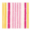 Caspari Paper Luncheon Napkins|Bamboo Stripe Luncheon Napkins in Fuchsia & Pink- 20 Per Package