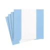 Caspari Birthday|Easter|Bandol Stripe Light Blue Cocktail Napkin - package of 20