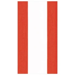 Caspari Fourth Of July|Memorial Day|Bandol Stripe Paper Guest Towel Napkins in Red - 15 Per Package