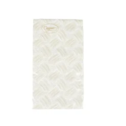 Caspari Paper Guest Towels|Basketry Flax Paper Linen Guest Towel Napkins - 12 Per Package