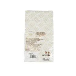 Caspari Paper Guest Towels|Basketry Flax Paper Linen Guest Towel Napkins - 12 Per Package