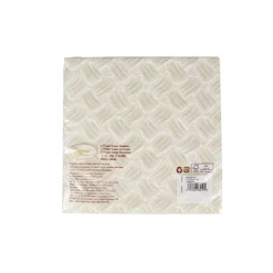 Caspari Paper Dinner Napkins|Basketry Flax Paper Linen Dinner Napkins - 12 Per Package
