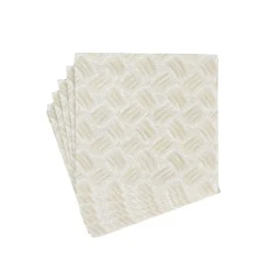 Caspari Paper Luncheon Napkins|Basketry Flax Paper Linen Luncheon Napkins - 15 Per Package