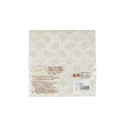Caspari Paper Luncheon Napkins|Basketry Flax Paper Linen Luncheon Napkins - 15 Per Package