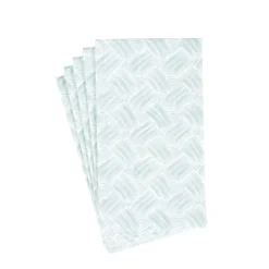Caspari Paper Guest Towels|Basketry Mist Paper Linen Guest Towel Napkins - 12 Per Package
