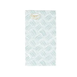 Caspari Paper Guest Towels|Basketry Mist Paper Linen Guest Towel Napkins - 12 Per Package