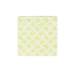 Caspari Paper Luncheon Napkins|Basketry Moss Green Paper Linen Luncheon Napkins - 15 Per Package