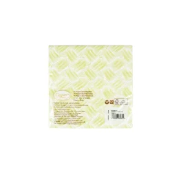 Caspari Paper Luncheon Napkins|Basketry Moss Green Paper Linen Luncheon Napkins - 15 Per Package