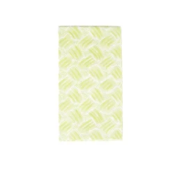 Caspari Paper Guest Towels|Basketry Moss Green Paper Linen Guest Towel Napkins - 12 Per Package