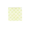 Caspari Paper Cocktail Napkins|Citrus Songbird|Basketry Moss Green Paper Linen Cocktail Napkins - 15 Per Package