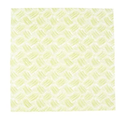 Caspari Paper Cocktail Napkins|Citrus Songbird|Basketry Moss Green Paper Linen Cocktail Napkins - 15 Per Package