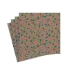 Caspari Christmas Napkins|Thanksgiving|Berries and Leaves Paper Cocktail Napkins in Soft Plum - 20 Per Package