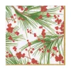 Caspari Christmas Napkins|Paper Luncheon Napkins|Berries and Pine Paper Luncheon Napkins - 20 Per Package