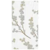 Caspari Christmas Napkins|Hanukkah|Berry Branches Paper Guest Towel Napkins in White & Silver - 15 Per Package