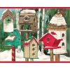 Caspari Christmas And Holiday Cards|Boxed Holiday Cards|Birdhouses Classic Boxed Christmas Cards - includes 15 cards & envelopes