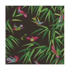 Caspari Paper Luncheon Napkins|Birds in Paradise Paper Luncheon Napkins in Black - 20 Per Package