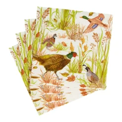 Caspari Paper Cocktail Napkins|Birds Of A Feather Cocktail Napkins - 20 Per Package