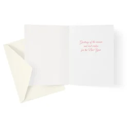 Caspari Christmas And Holiday Cards|Boxed Holiday Cards|Birds on Holly Branch Classic Boxed Christmas Cards - includes 15 cards & envelopes