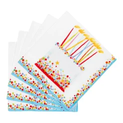 Caspari Birthday|Paper Cocktail Napkins|Birthday Cake Cocktail Napkins - 20 Per Package