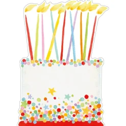 Caspari Birthday|Gift Tags & Enclosure Cards|Birthday Cake Gift Tags - 4 Per Package