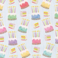 Caspari Birthday|Wrapping Paper|Birthday Cake Gift Wrap - One 30" X 8' Roll