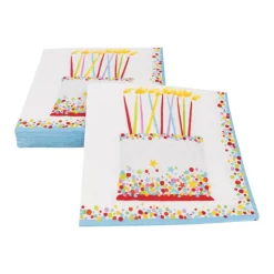 Caspari Birthday|Paper Luncheon Napkins|Birthday Cake Luncheon Napkins - 20 Per Package