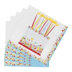 Caspari Birthday|Paper Luncheon Napkins|Birthday Cake Luncheon Napkins - 20 Per Package