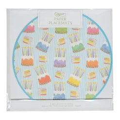 Caspari Birthday|Placemats|Birthday Cake Placemats - 12 Per Package