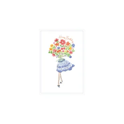 Caspari Birthday|Greeting Cards|Birthday For Her - Set Of Six Greeting Cards And Envelopes