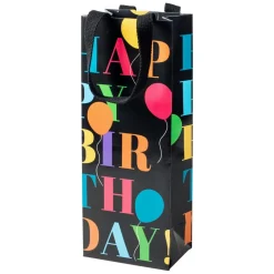 Caspari Birthday|Gift & Bottle Bags|Birthday Surprise Wine & Bottle Gift Bags - 1 Each