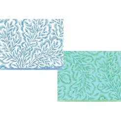 Caspari Note Cards|Block Print Leaves Assorted Boxed Note Cards - 10 Note Cards & 10 Envelopes