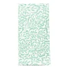 Caspari Summer Picnic|Easter|Block Print Leaves Cotton Dinner Napkins in Green & White - Set of 4