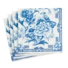 Caspari Thanksgiving|Paper Cocktail Napkins|Blue & White Paper Cocktail Napkins - 20 Per Package