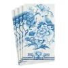 Caspari Thanksgiving|Paper Guest Towels|Blue & White Paper Guest Towel Napkins - 15 Per Package