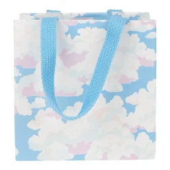 Caspari Gift & Bottle Bags|Blue Skies Small Square Gift Bags - One Gift Bag Included