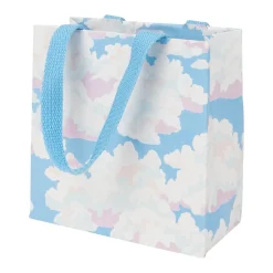 Caspari Gift & Bottle Bags|Blue Skies Small Square Gift Bags - One Gift Bag Included