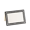 Caspari Graduation Celebration|Halloween|Border Stripe Place Cards in Black Foil - 8 Per Package